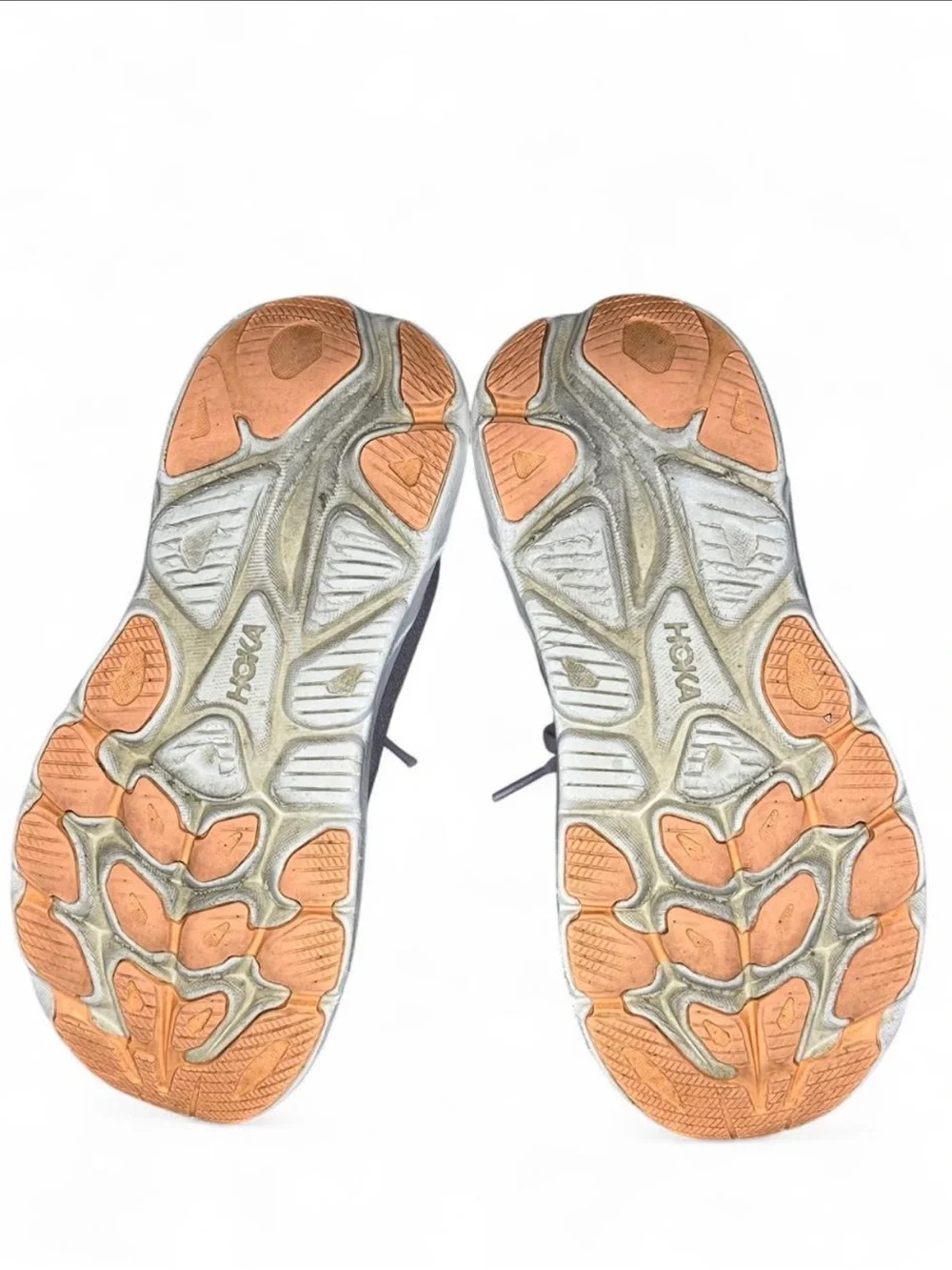 Hoka Lavender and White Women's Sneakers with Peach Accents
